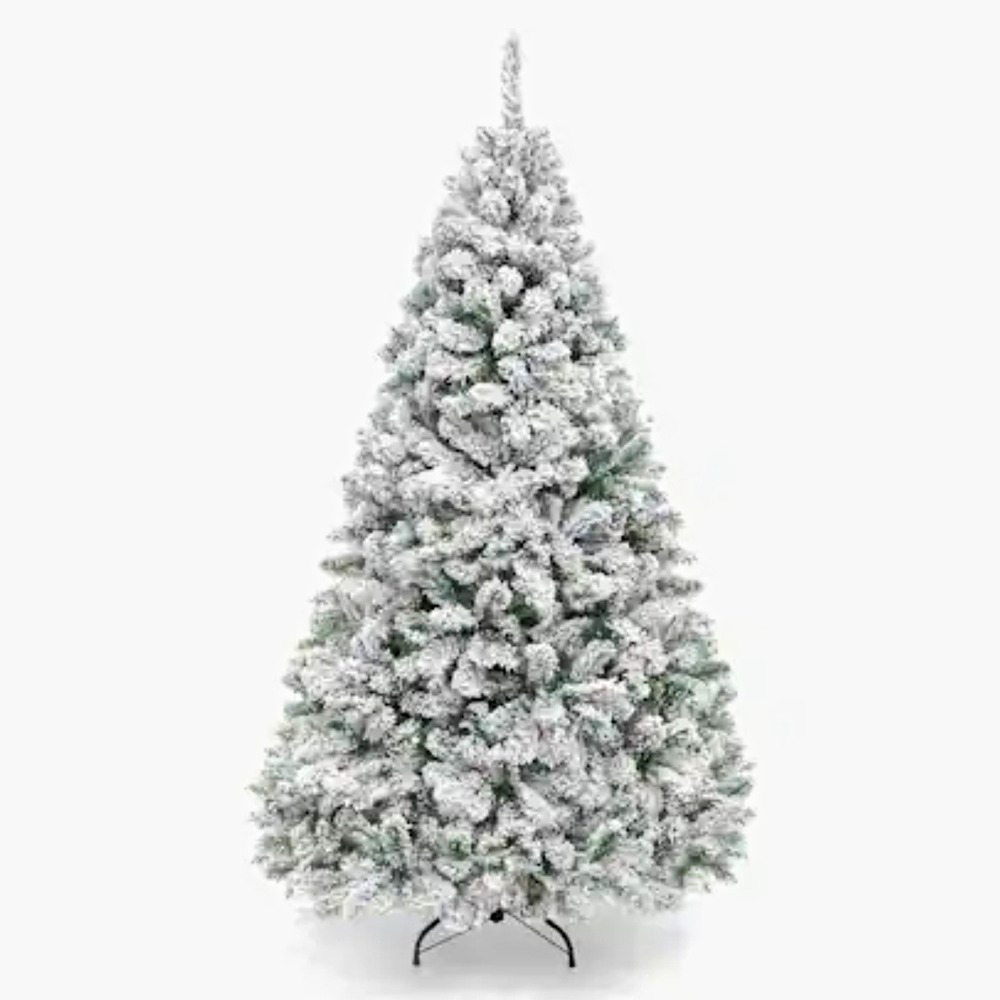 Best Choice Products 6ft Snow Flocked Artificial Christmas Tree Unlit SKY4227